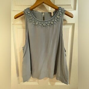Silk Tank in Periwinkle by Rebecca Taylor. Size Large.